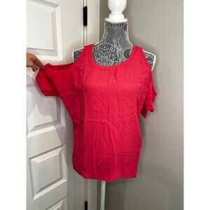 Zara W&B Collection Cold Shoulder Blouse NWT size Medium M
